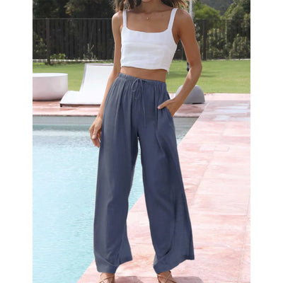 Vivienne | Pantalon en coton/lin