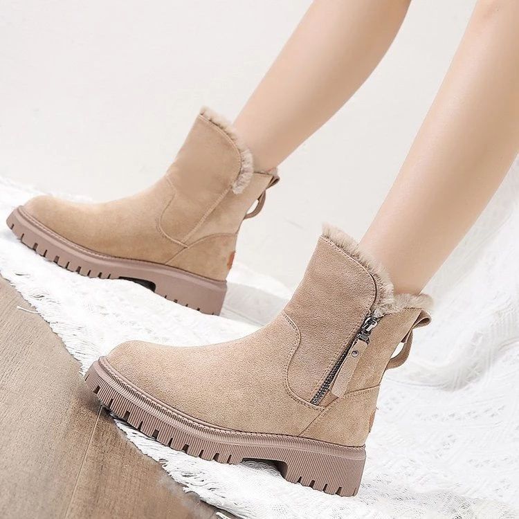 Monique | Bottes chaudes zippées et élégantes