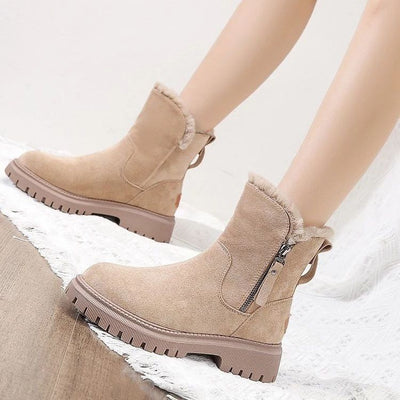 Monique | Bottes chaudes zippées et élégantes