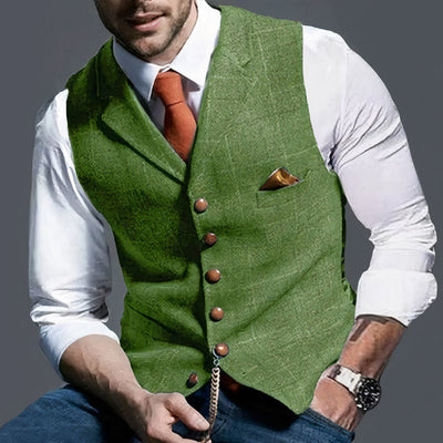 Maximo | Gilet classique à carreaux pour hommes