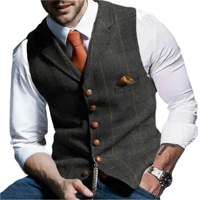 Maximo | Gilet classique à carreaux pour hommes