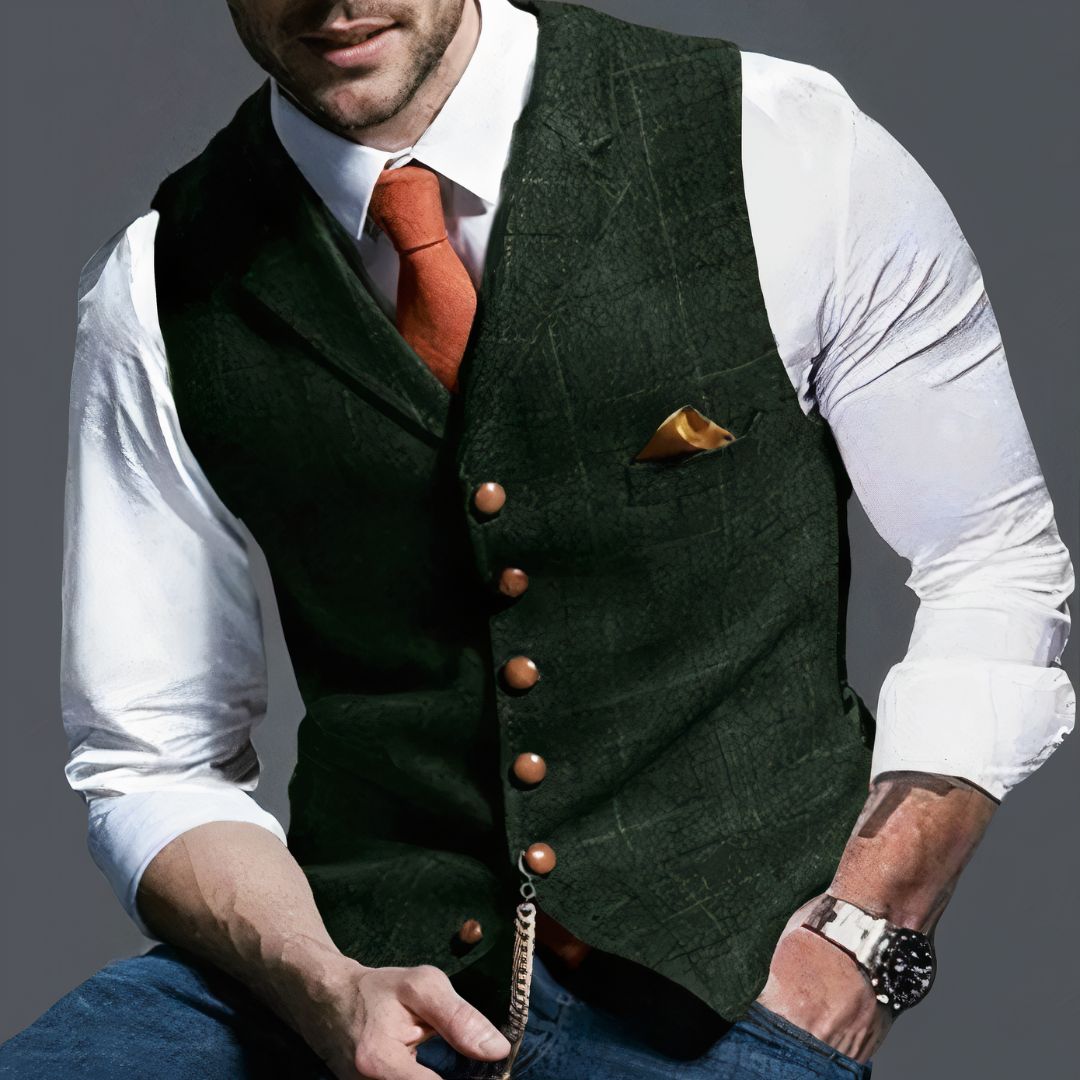 Maximo | Gilet classique à carreaux pour hommes