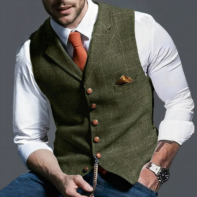 Maximo | Gilet classique à carreaux pour hommes