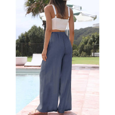 Vivienne | Pantalon en coton/lin