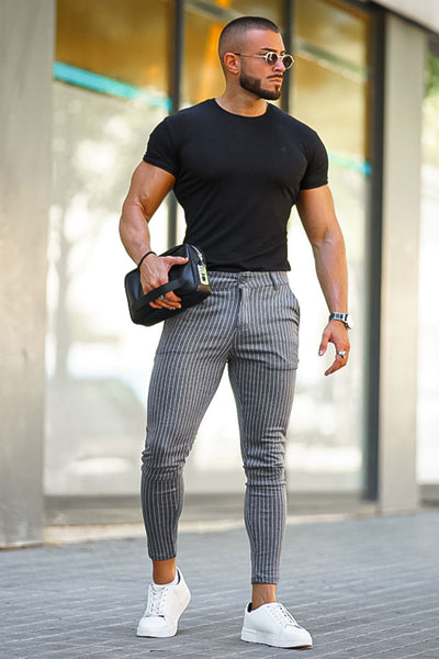 Nolan | Pantalon Stylé à Rayures