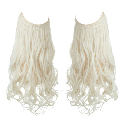 Extensions de cheveux blond platine