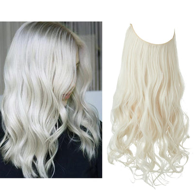 Extensions de cheveux blond platine