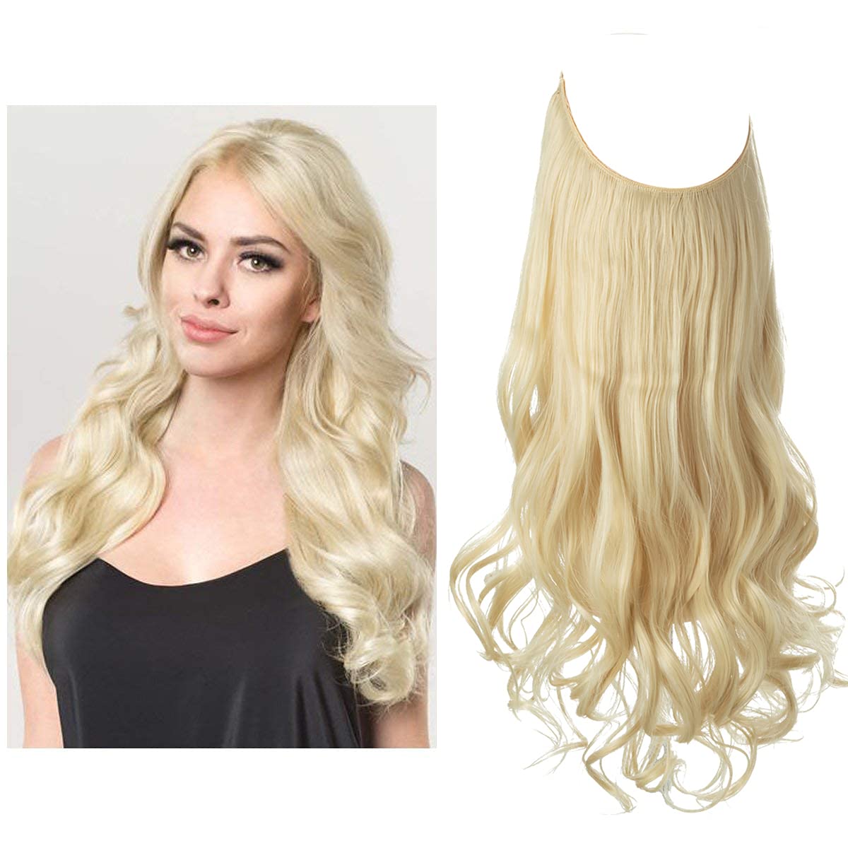 Extensions de cheveux blonds de plage