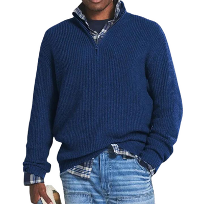 Jules | Pull Décontracté et Chaud avec Col Zippé pour Hommes