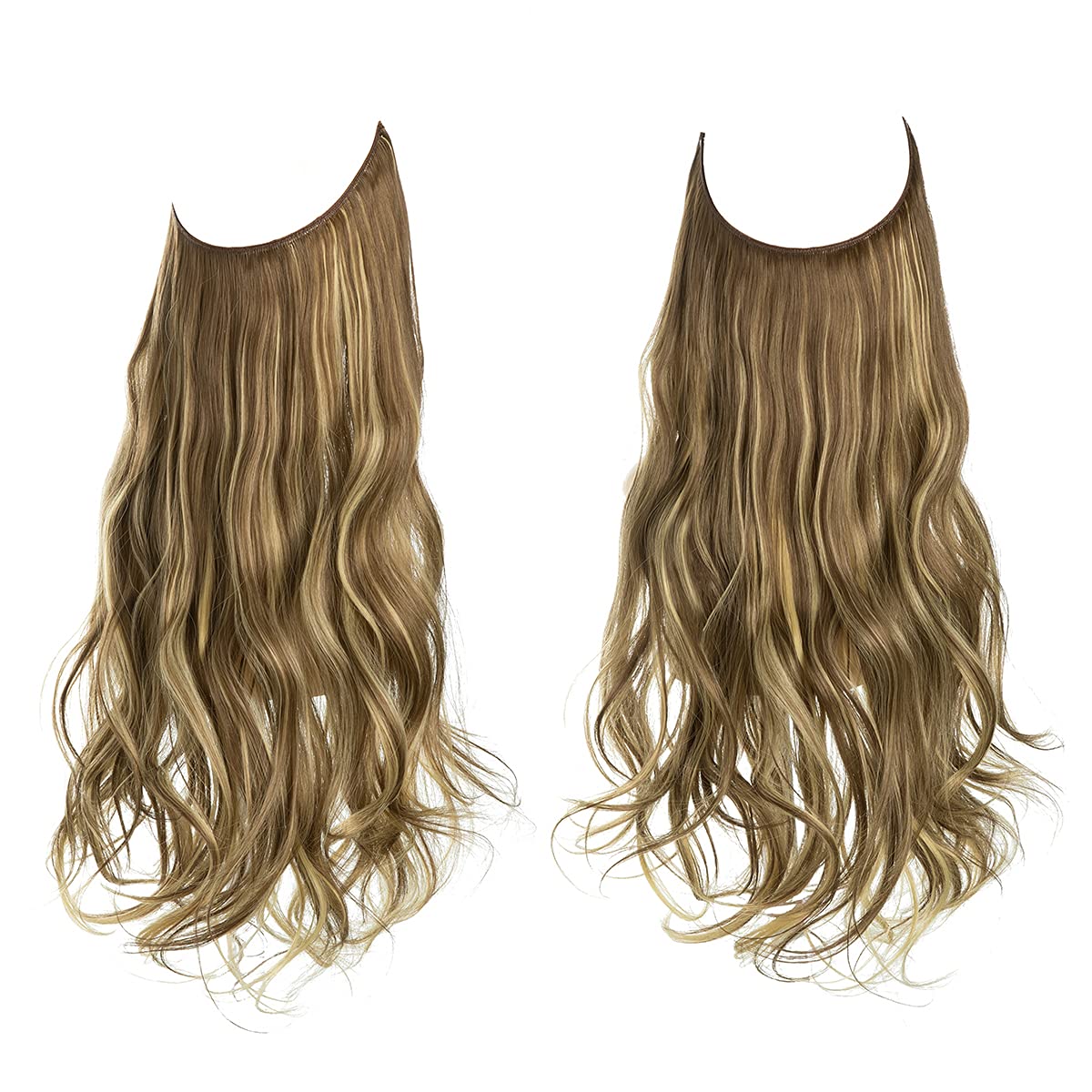 Extensions de cheveux blond doré/brun cendré