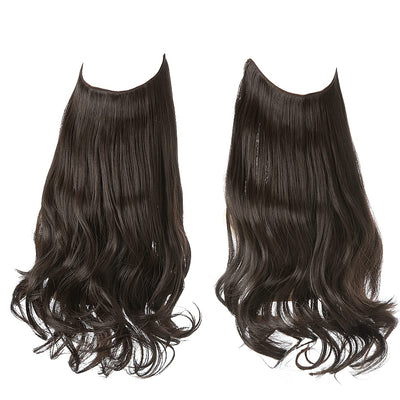 Extensions de cheveux brun foncé
