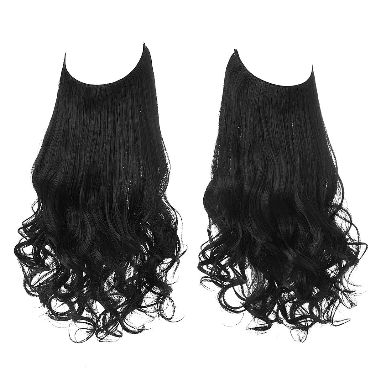 Extensions de cheveux noir de jais