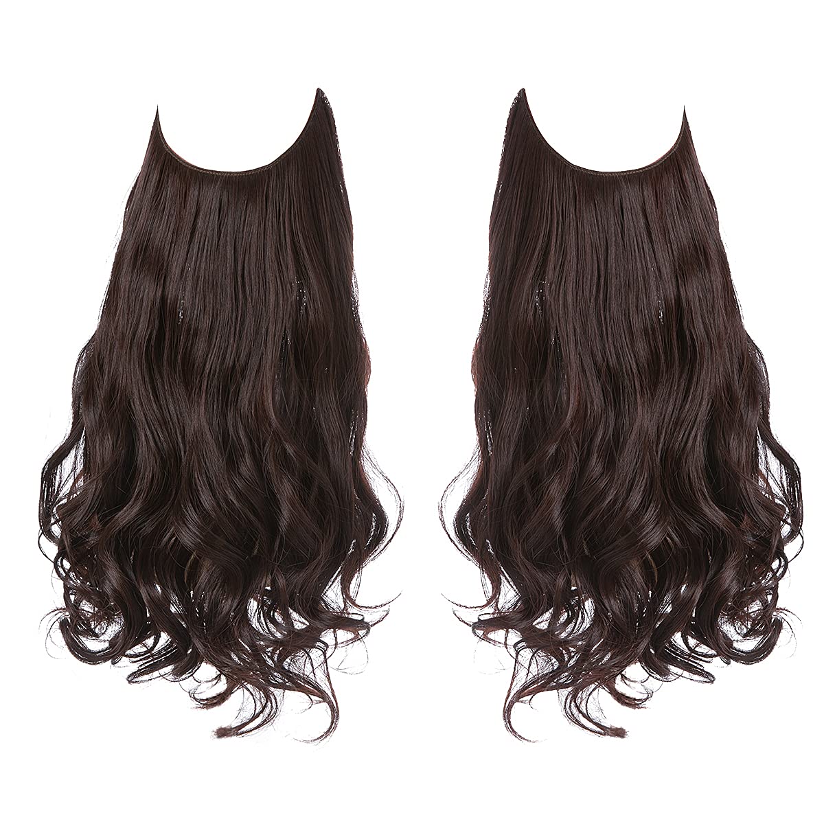 Extensions de cheveux châtain