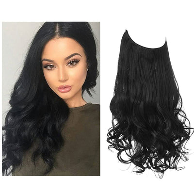Extensions de cheveux noir de jais