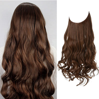 Extensions de cheveux châtain clair