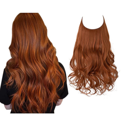 Extensions de cheveux rouge cuivré
