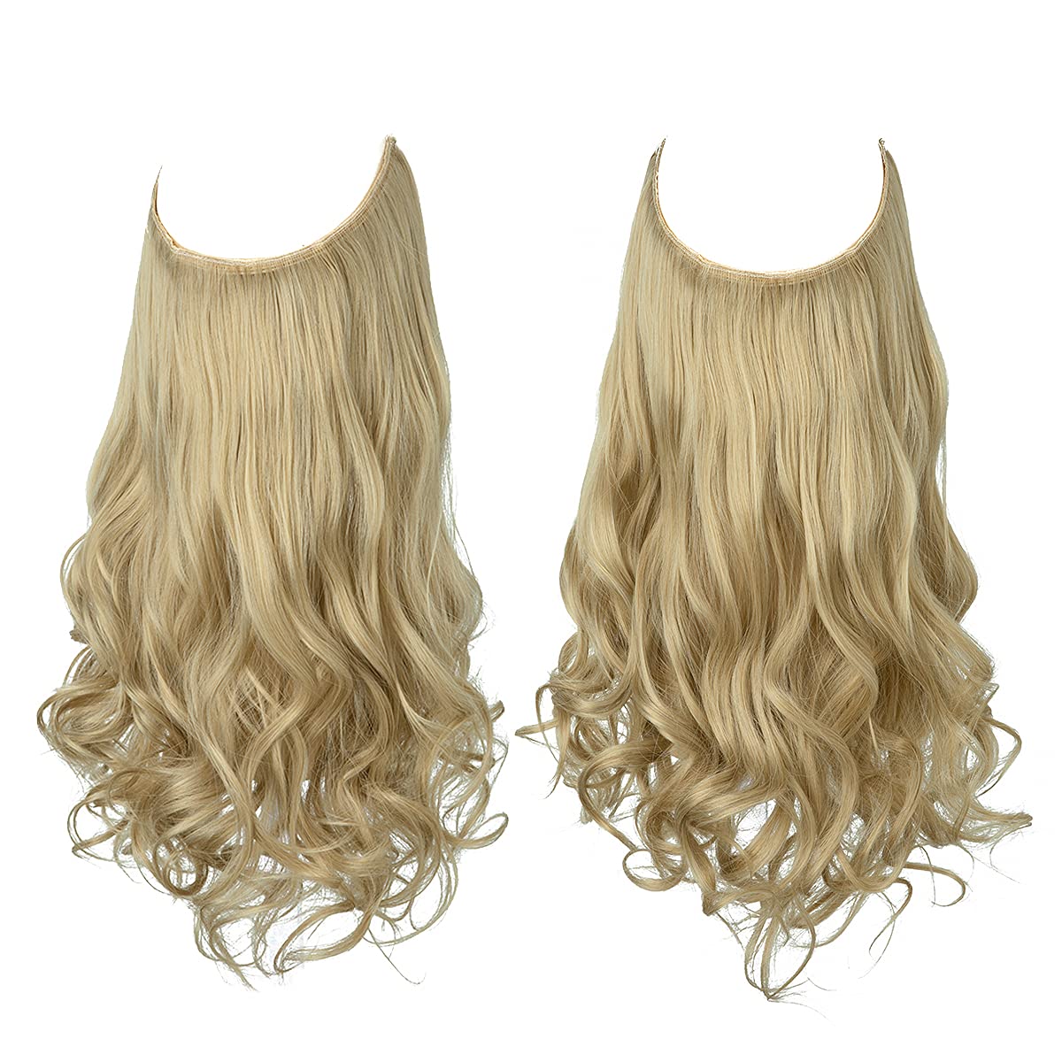 Extensions de cheveux blonds naturels
