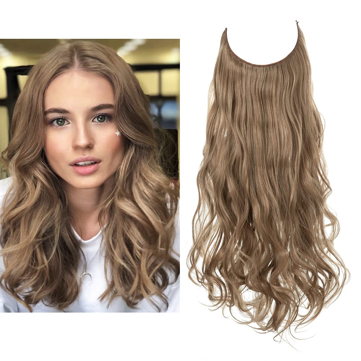 Extensions de cheveux blonds bruns