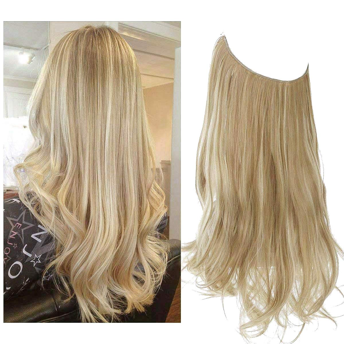 Extensions de cheveux blonds sales