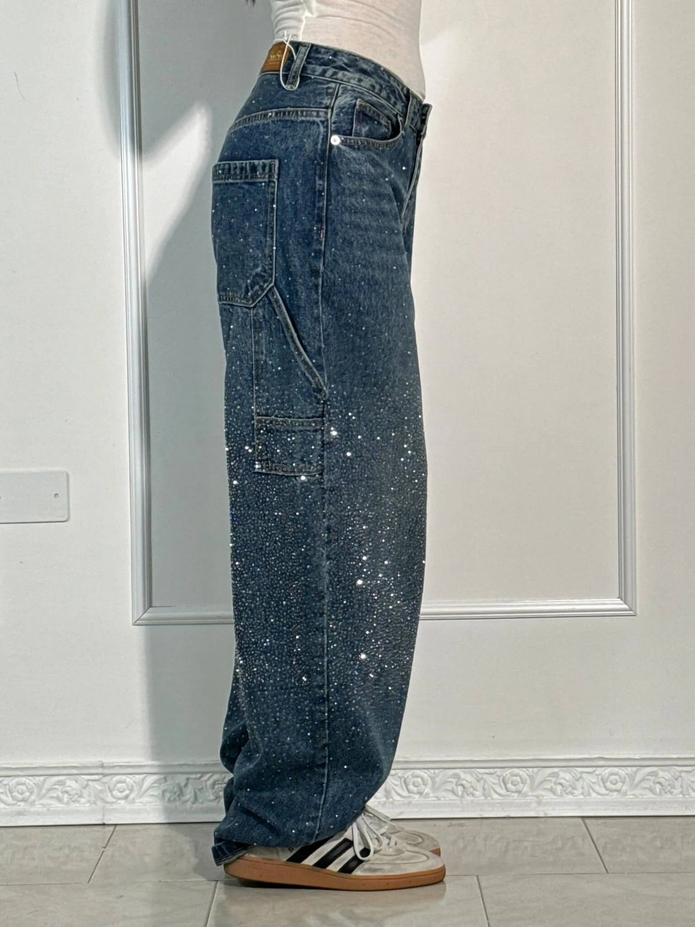 Belle | Jean en Denim Brillant