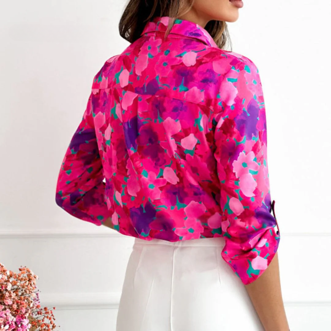 Mari | Blouse Fleurie Élégante