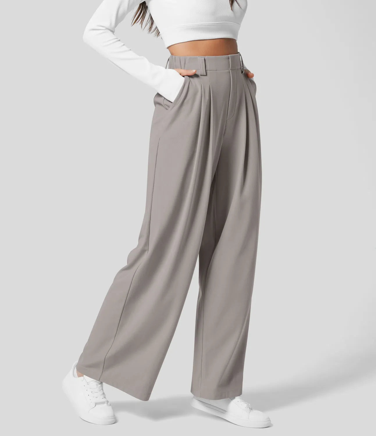 PANTALON LARGE TAILLE HAUTE