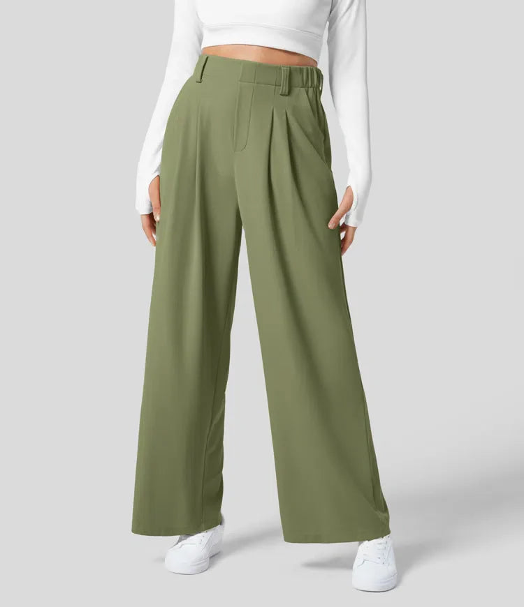 PANTALON LARGE TAILLE HAUTE