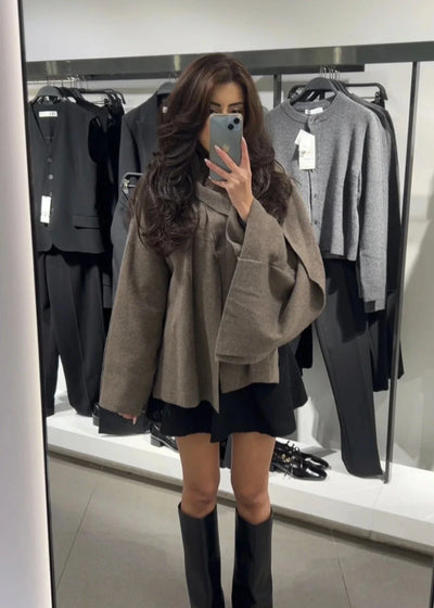 Madeleine | Veste Cape Élégante