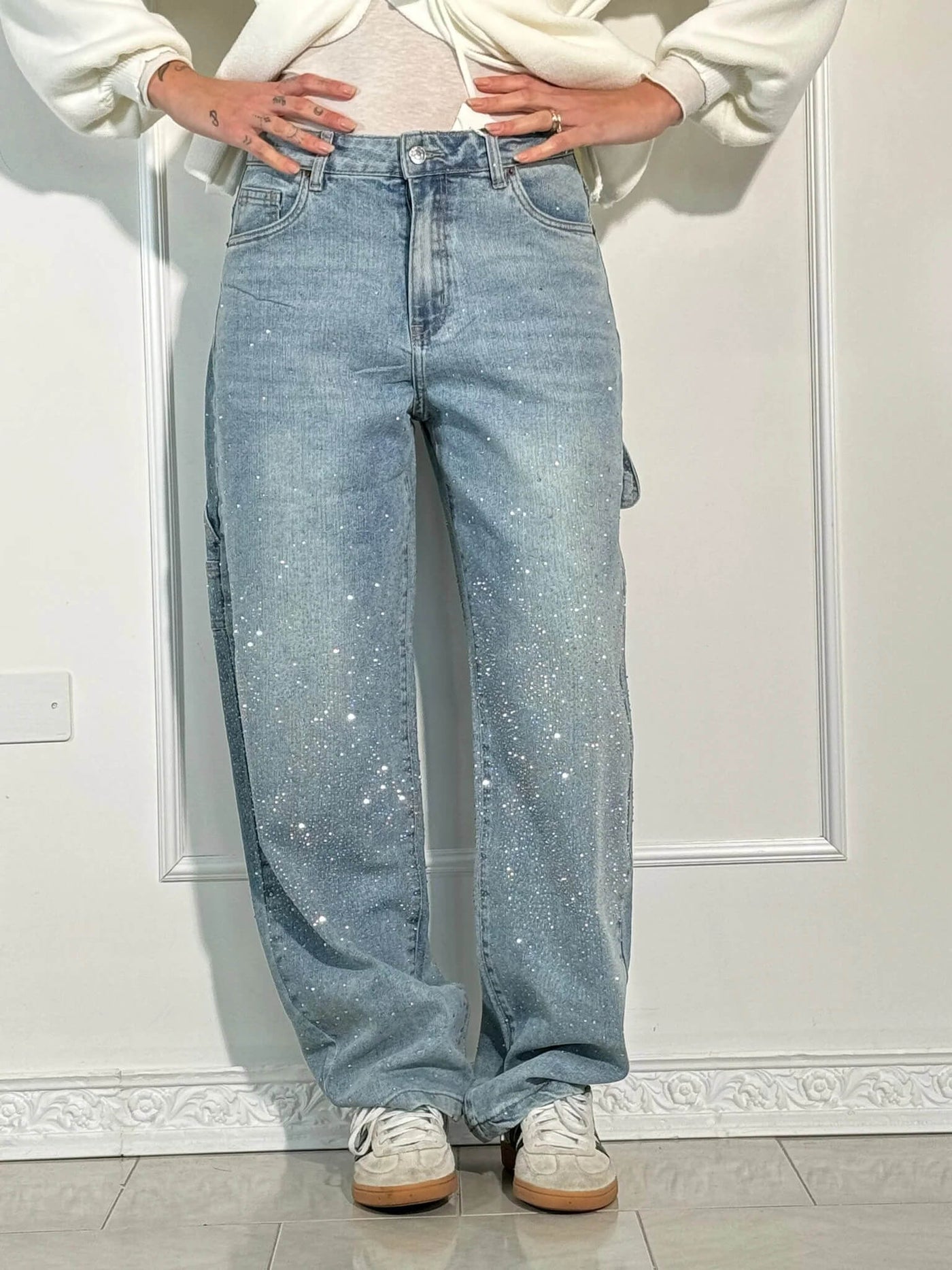 Belle | Jean en Denim Brillant