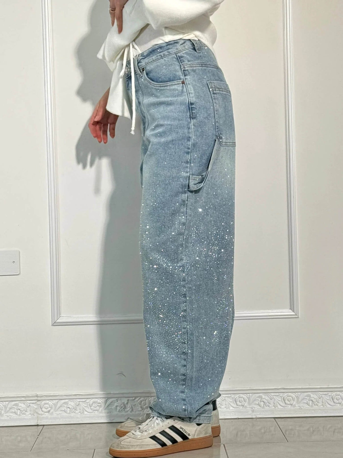 Belle | Jean en Denim Brillant