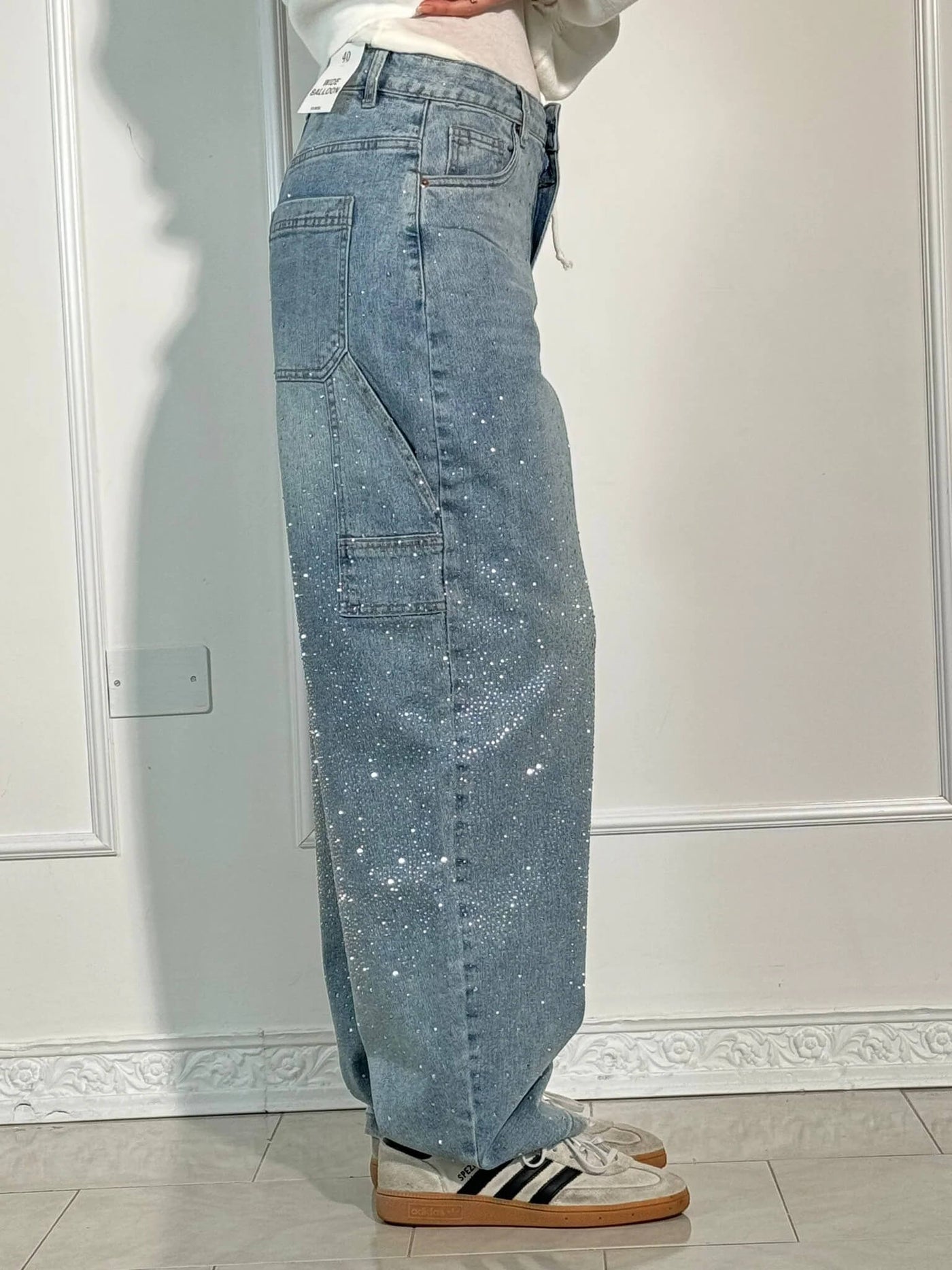 Belle | Jean en Denim Brillant