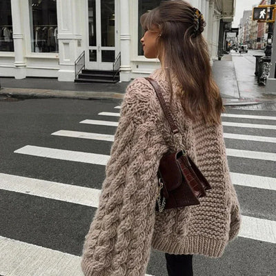 Maja | Pull Oversize en Tricot Style Scandinave