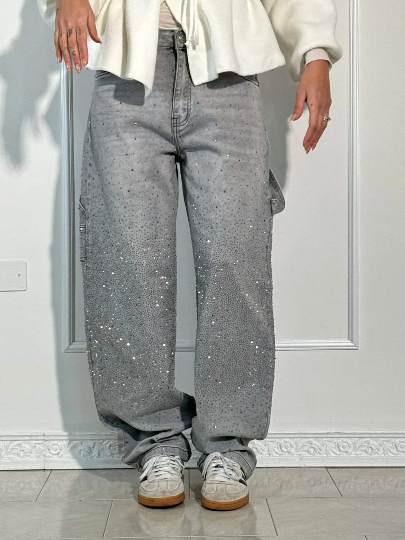 Belle | Jean en Denim Brillant