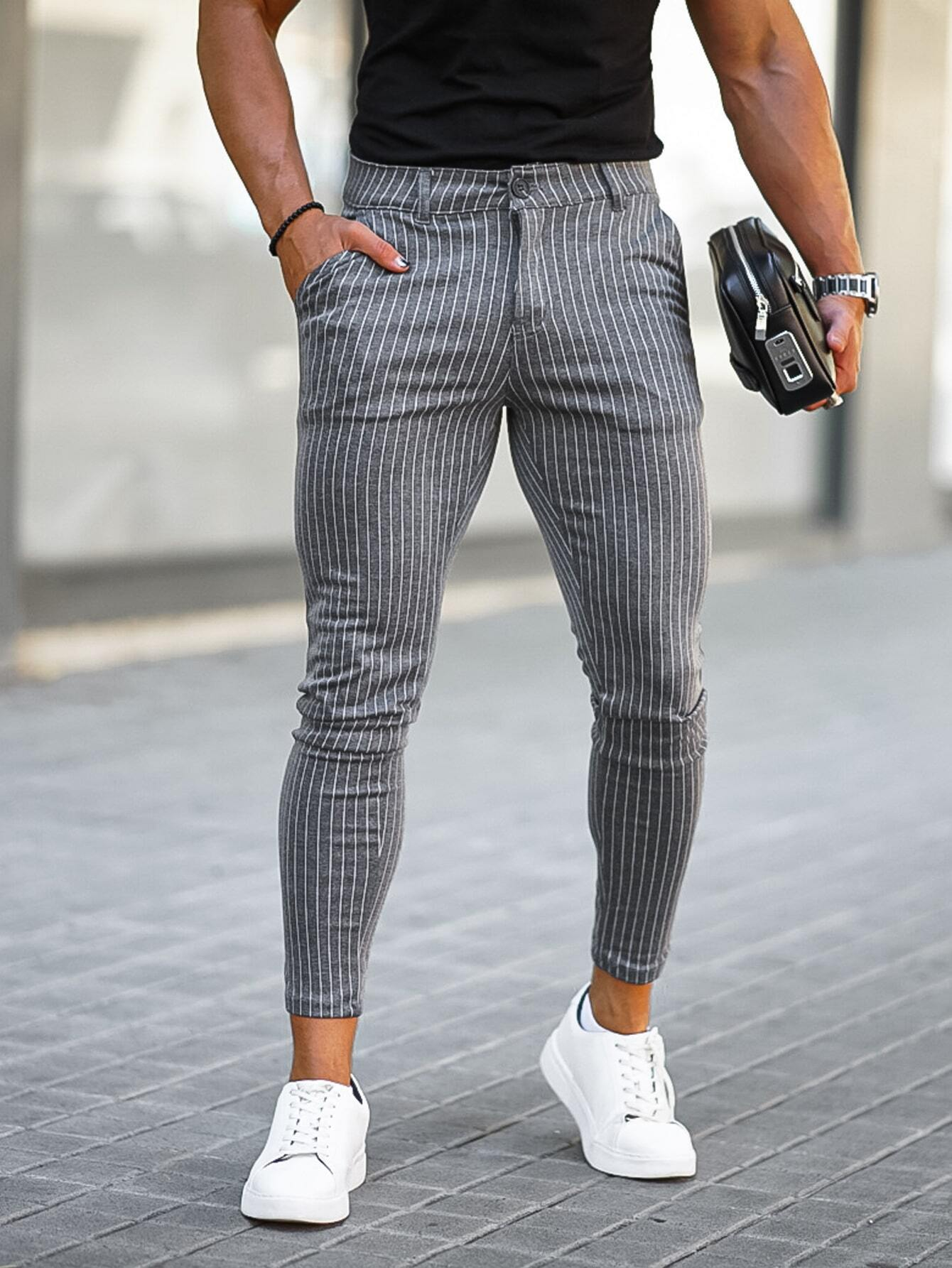 Nolan | Pantalon Stylé à Rayures