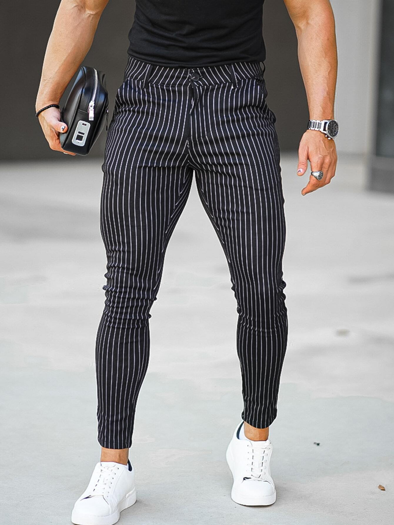 Nolan | Pantalon Stylé à Rayures