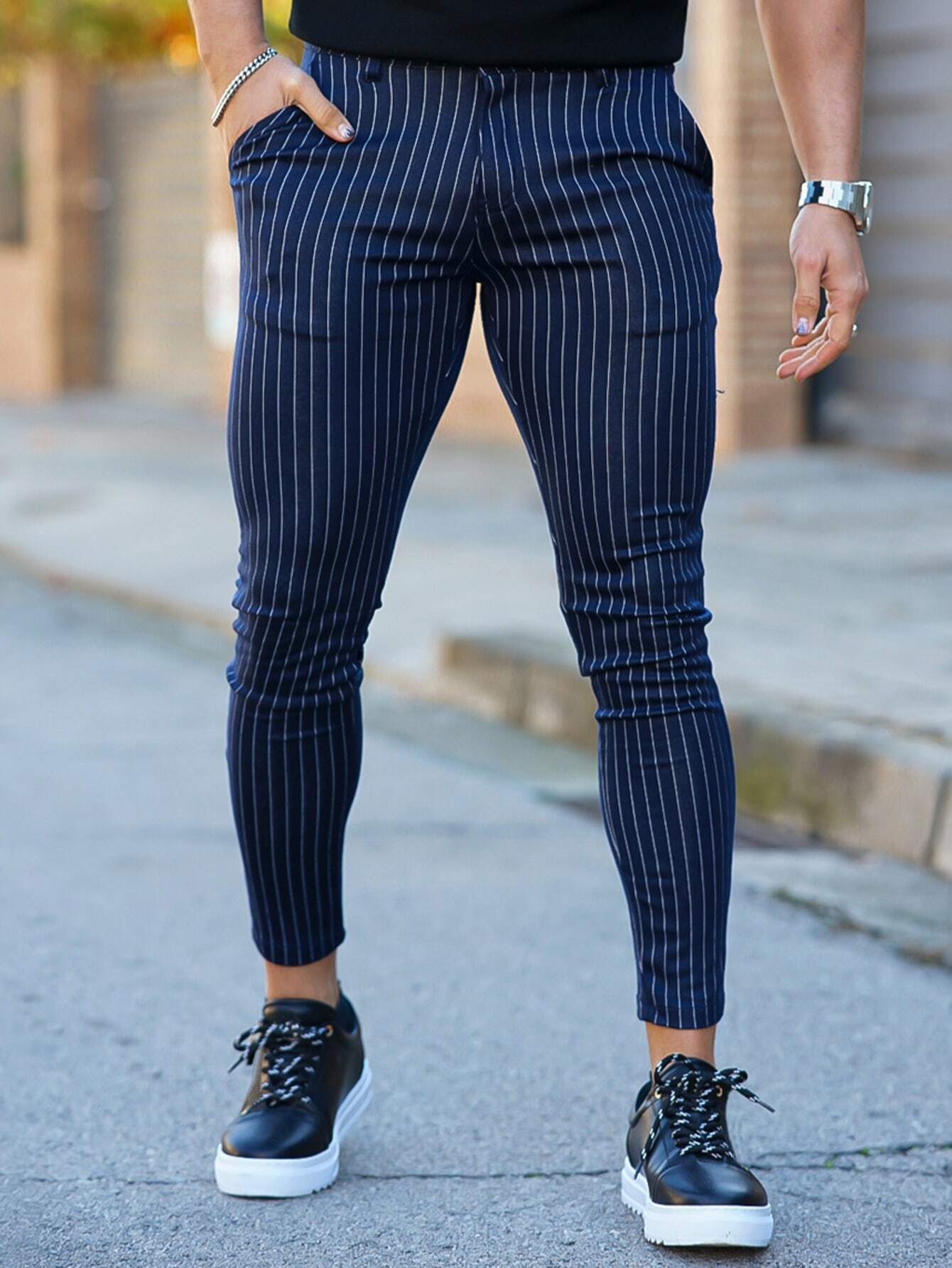Nolan | Pantalon Stylé à Rayures