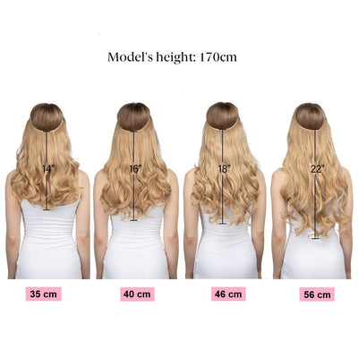 Extensions de cheveux brun moyen