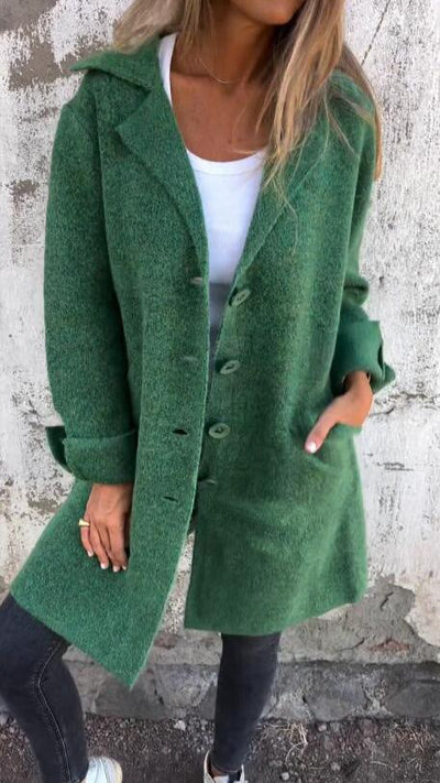 Rosa | Manteau Boutonné Élégant