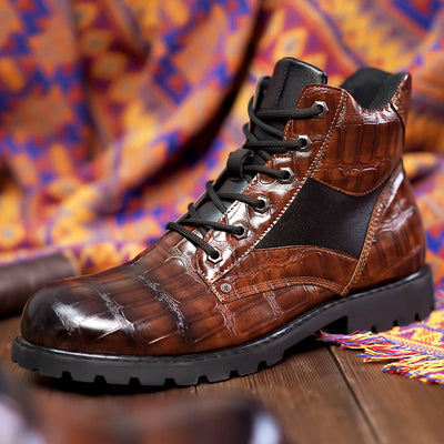 Rendell | Bottes en Cuir de Crocodile