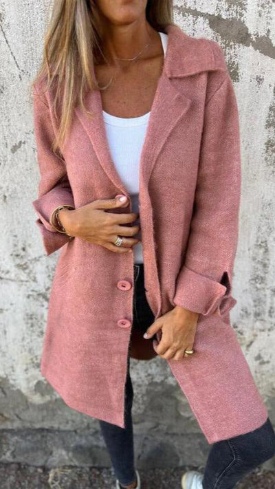 Rosa | Manteau Boutonné Élégant