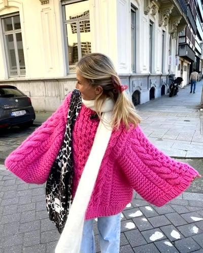 Maja | Pull Oversize en Tricot Style Scandinave