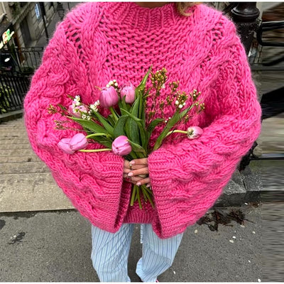 Maja | Pull Oversize en Tricot Style Scandinave