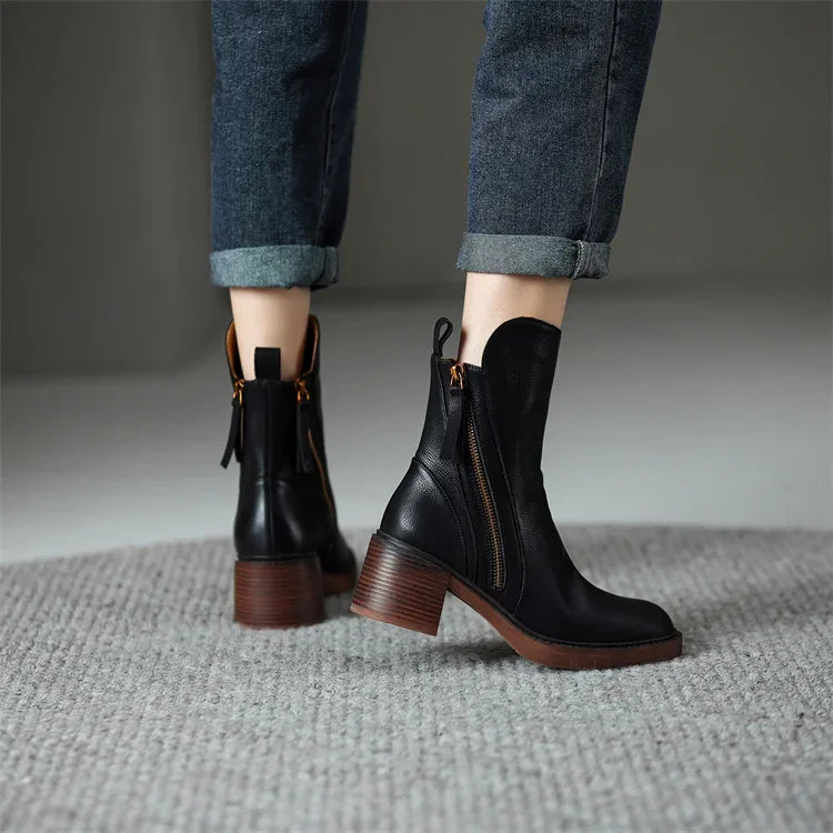 Grazia | Bottines Élégantes à Talon pour Femme