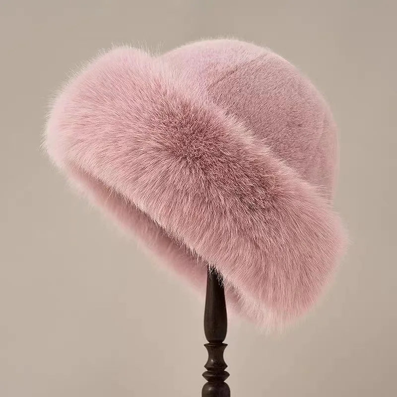 Seline | Chapeau élégant en fourrure végétalienne