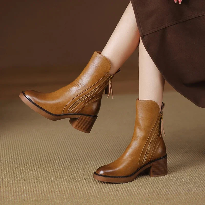 Grazia | Bottines Élégantes à Talon pour Femme
