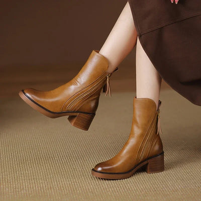 Grazia | Bottines Élégantes à Talon pour Femme