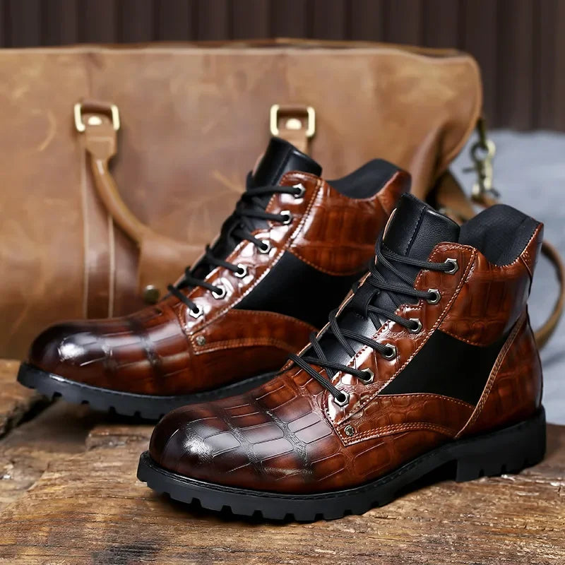 Rendell | Bottes en Cuir de Crocodile