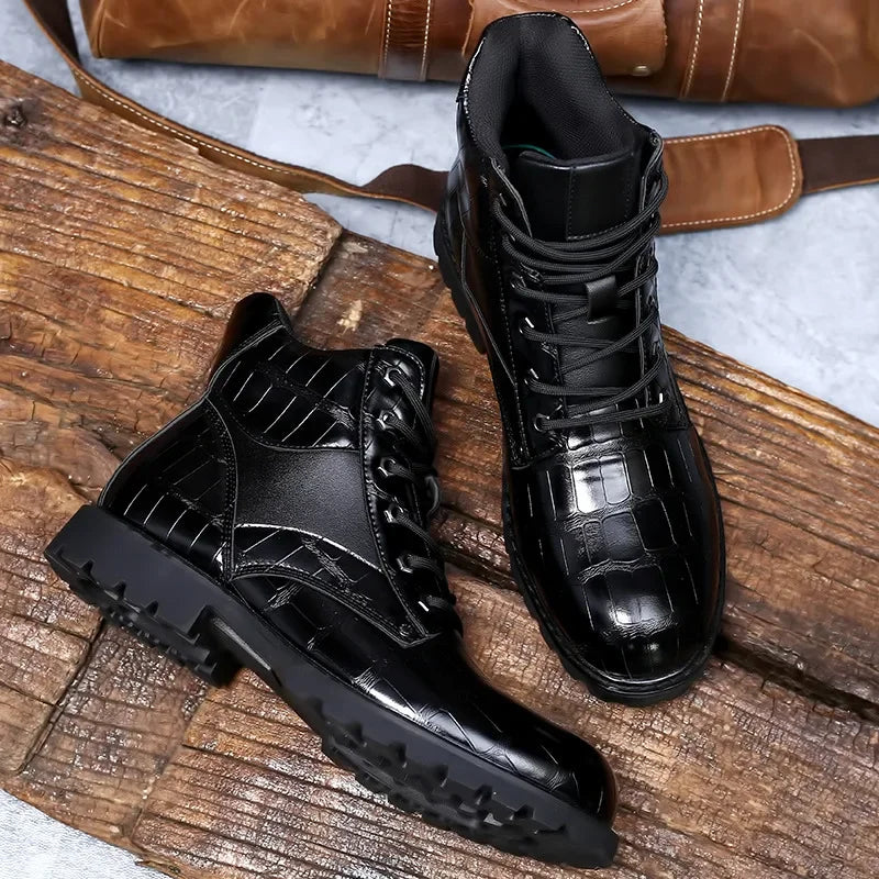 Rendell | Bottes en Cuir de Crocodile