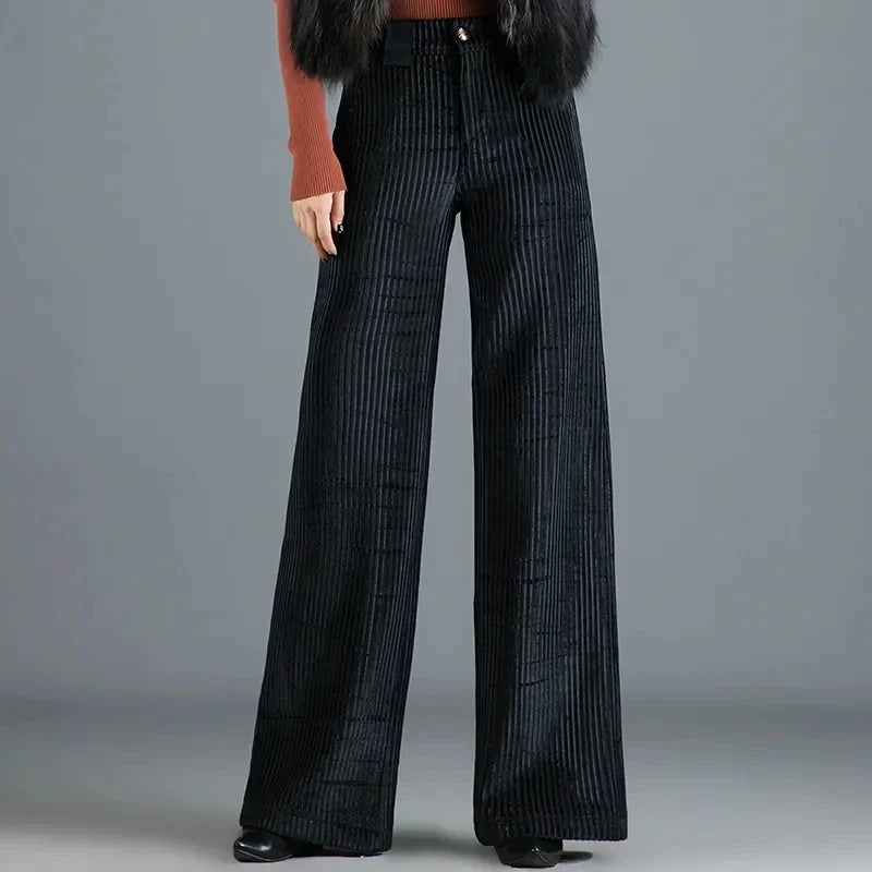 Astra | Pantalon Large en Velours Luxe