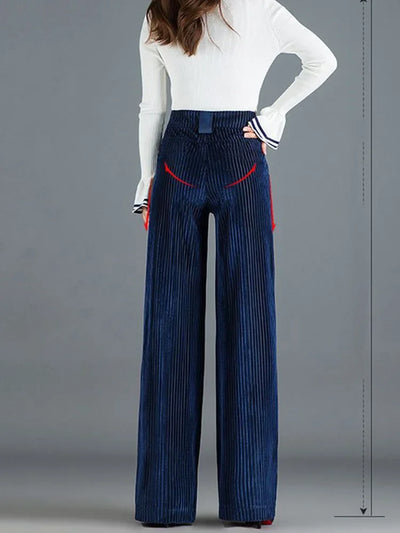 Astra | Pantalon Large en Velours Luxe